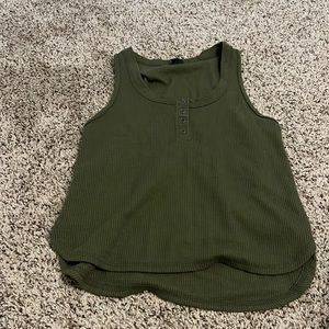 army green target tank top